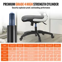 SucceBuy Office Chair Base Replacement 28" 2500 lbs Static Universal Computer Desk Chair Stool Desk Chair Base Replacement Black - Image 2