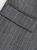Willshela Women Fashion With Pockets Striped Single Breasted Blazer Vintage Notched Neck Long Sleeves Female Chic Lady Outfits 5