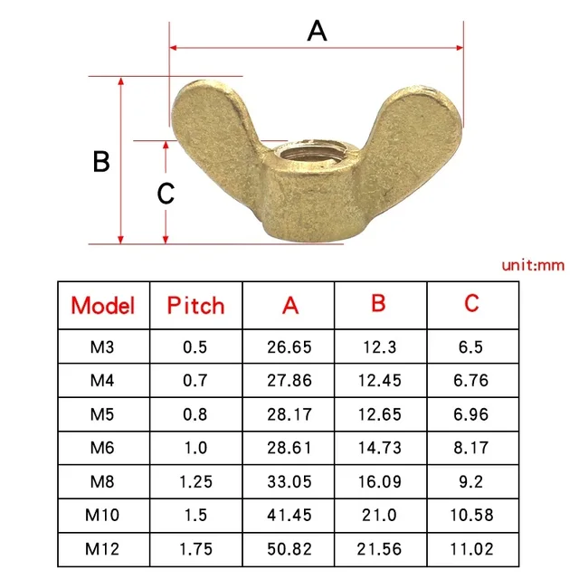 Dadi A Alette In Ottone - Set Per Fai Da Te, M4-M20 - Foto 12