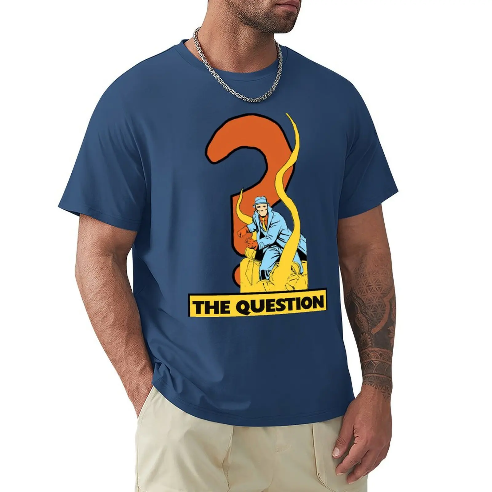 

The Question Retro Design T-Shirt vintage graphics customizeds oversized t shirt men
