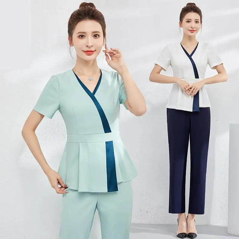 

Клубная рабочая одежда для салона красоты женская одежда для косметолога для салона красоты Рабочая Униформа