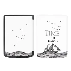 Premium Soft PU Leather E-Book Case with Smart Auto Wake Sleep and Magnetic Protective Shell (6'' Screen) for PB629 634 (Travel)