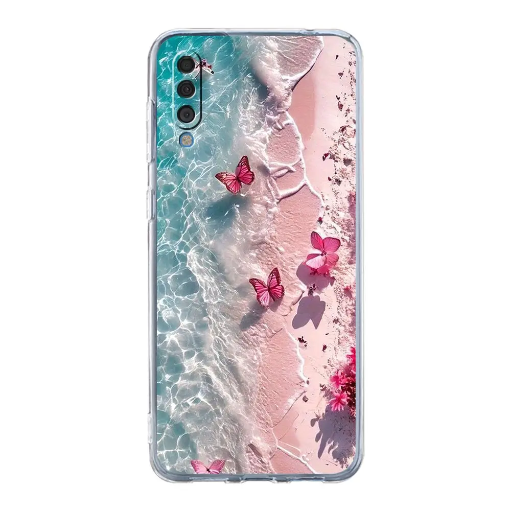 Blue Butterfly Ocean Waves Phone Case Cover