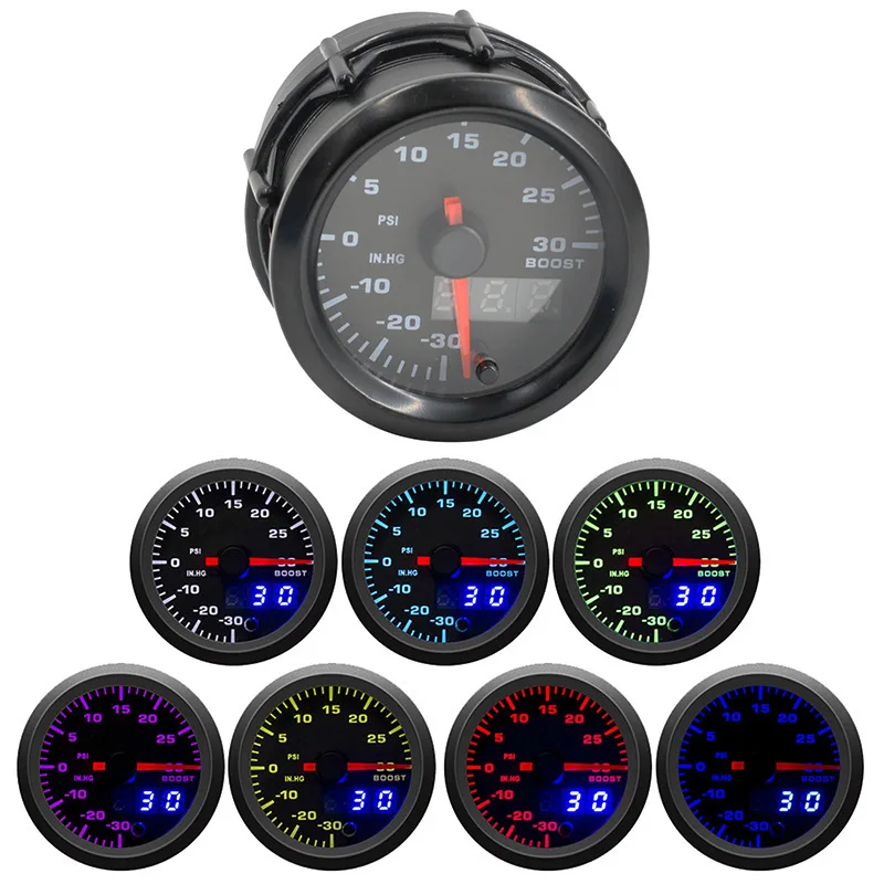 

Автомобильный усилитель прибора, измеритель 52 мм, двойной дисплей, семь цветов подсветки, указатель усилителя