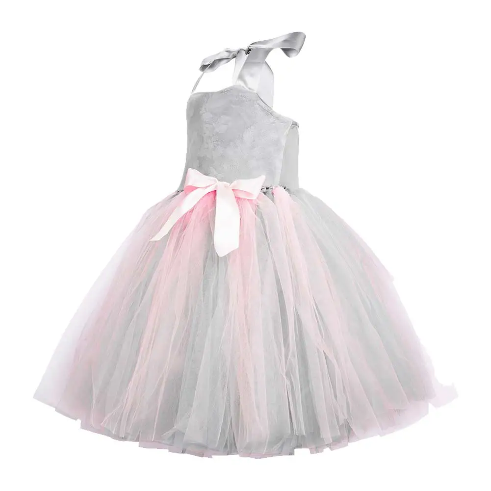 Kids Girls Mouse Cosplay Tutu Dress Tail Gloves Stage Performance Dance Skirts Costume Halloween Party Cartoon Disguise Outfits