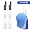 2/4/6/8Pcs Baseball Cap Holder Wall Mounted Hat Organizer Hooks L-Shaped Design Multipurpose Easy Installation Acrylic Hat Racks 5