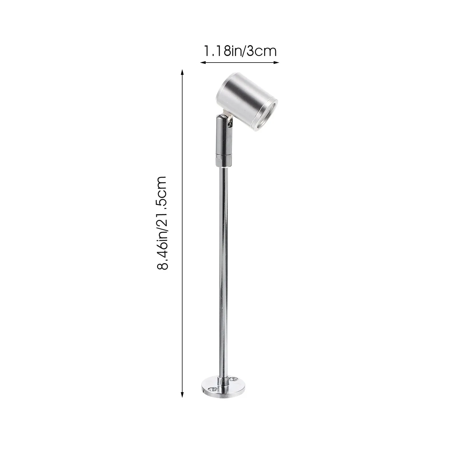 2Pcs LED 스포트라이트 3W Ac100-265V 캐비닛 스포트라이트 소매 전시 케이스 전시 카운터 야외 풍경 금속 지상용