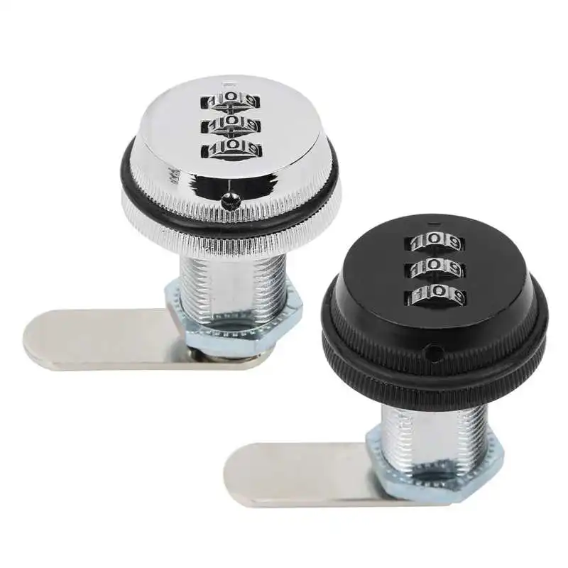 

3‑Digit Combination Cabinet Lock Zinc Alloy Password Locks Home Security Supplies for Drawers