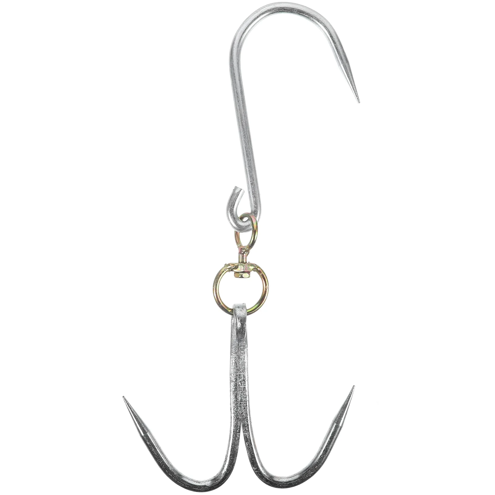 

Meat Double Hook Chicken Sausage Hanging Hooks for Butchering Processing Grill Steel Metal