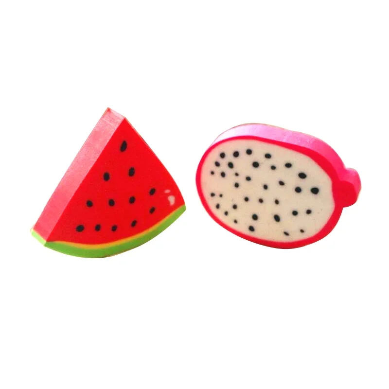Pencils Eraser 8pcs School Supply Fruit shape Kids Gifts Kids Creative Item Gift Eraser Lovely pencil eraser retractable eraser kneadable eraser biscuit eraser plasticine eraser