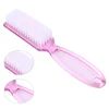 4Pcs Transparent Nail Brush Cleaning Brushes Plastic Handle Grip Multifunctional Brush Cleaner Scrubbing Pedicure For Manicure 2