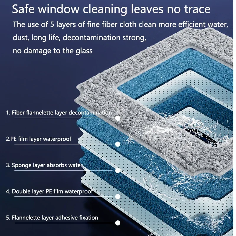 Dual-Sided Ultrasonic Water Spray Robot Robotic Glass Cleaning Window Vacuum Cleaner In Stocks 3