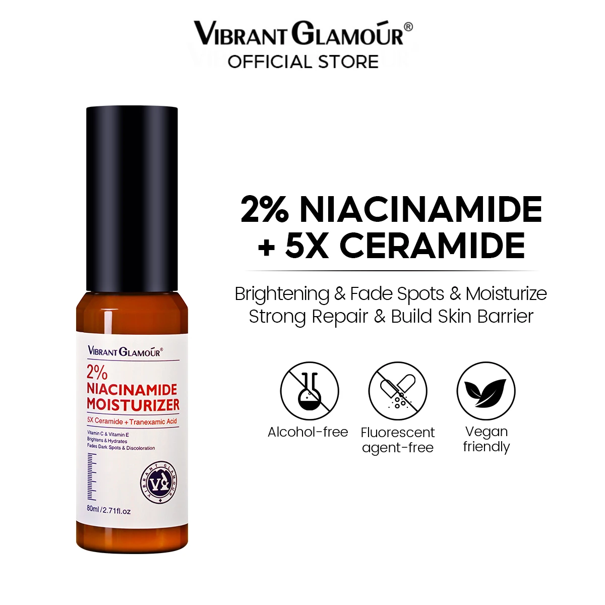 2% Niacinamide Moisturize Gel 5X Ceramide Tranexamic Acid Soothing Skin Repair Maintain Skin Barrier 80ml
