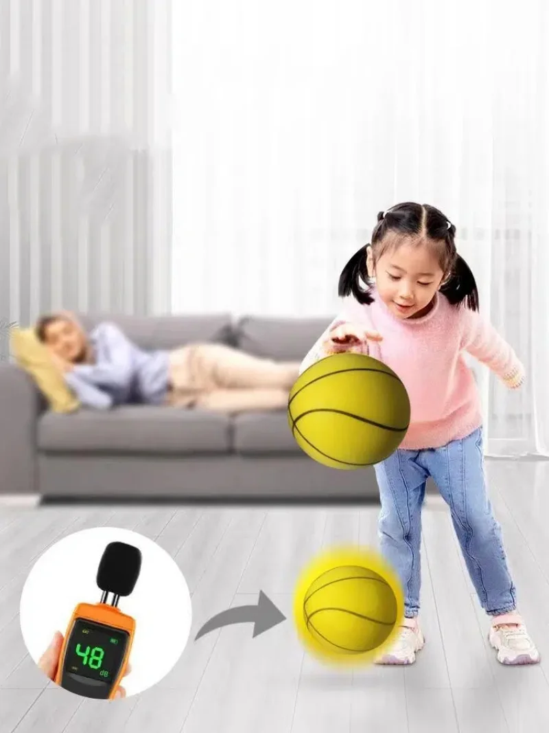 Silent basketball silent racket racket large ball frame sponge 7th ball children\'s indoor sports training shooting toy