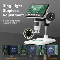 4.3 Inch Digital Microscope 1080P 50-1000x Coin Microscopio 2000mAh Soldering Microscope for Electronics Repair PCB PC Laptop 3
