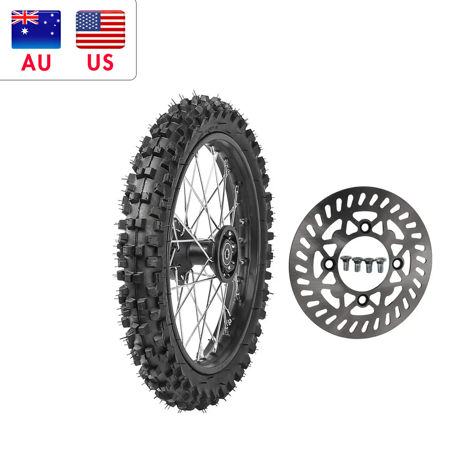 

Колесный ротор передней шины 60/100-14 для питбайка SSR CRF Honda Coolster 70/110/125cc, сменные инструменты, мотоциклетное оборудование