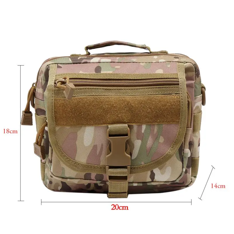 Molle Tactical Messenger Bag Camouflage Crossbody Bag Nylon Single Shoulder Chest Pack Militarie Hunting Bag