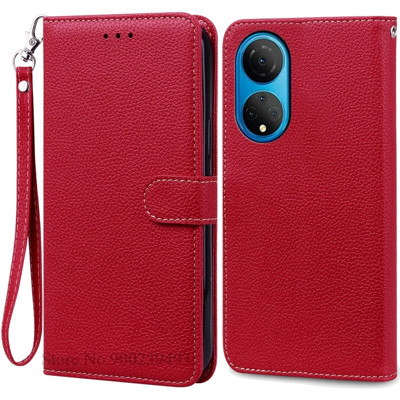 Leather Flip Wallet Case Cover for Honor X7 - Stylish and Protective Phone Case Etui