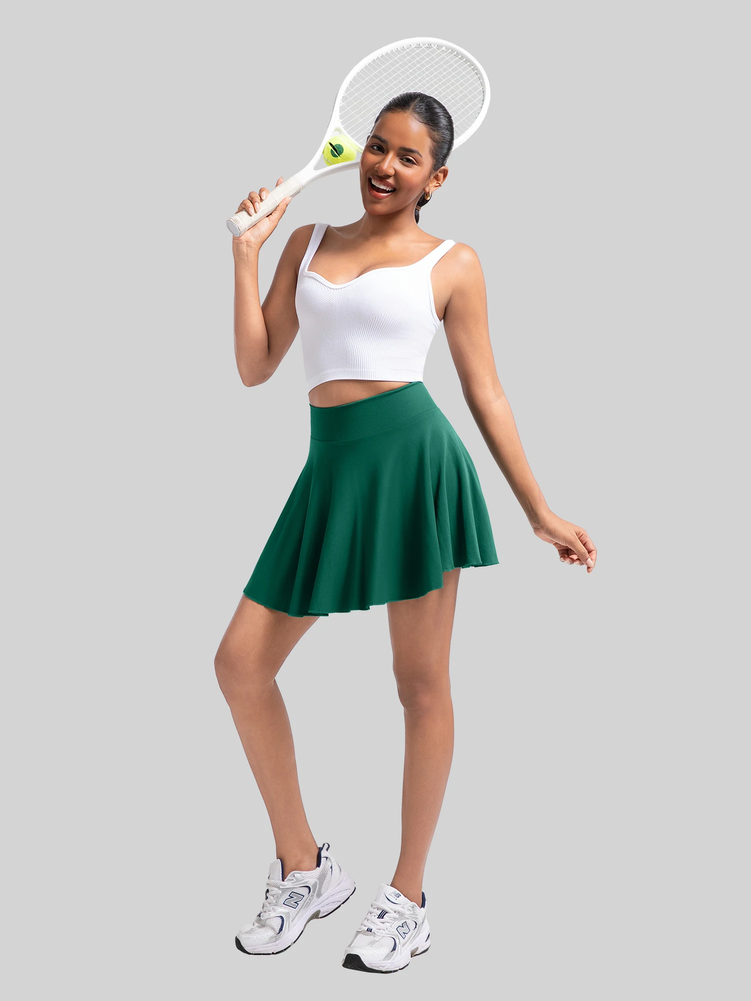 High Waist Tennis Skirt Sport Skort, Badminton Fitness Gear, Built-in Shorts Design, For Tennis Lessons Club Training 7 Se4d093c3995046fc93b24e90ce52d372Q