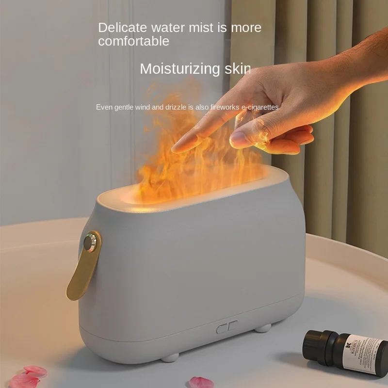 

New Simulation Flame Diffuser Humidifier Bedroom Ambient Light Air Purifier Home Smart Gift Office Humidifier Purifier