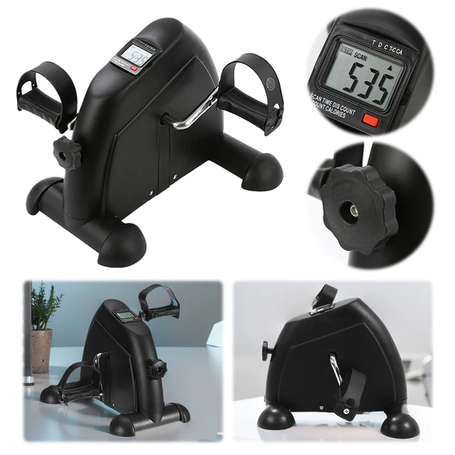 Mini Exercise Bike Arm and Leg Trainer Adjustable Foot Pedal Exercise Machine LCD Display Portable Pedal Trainer for Home Office 5
