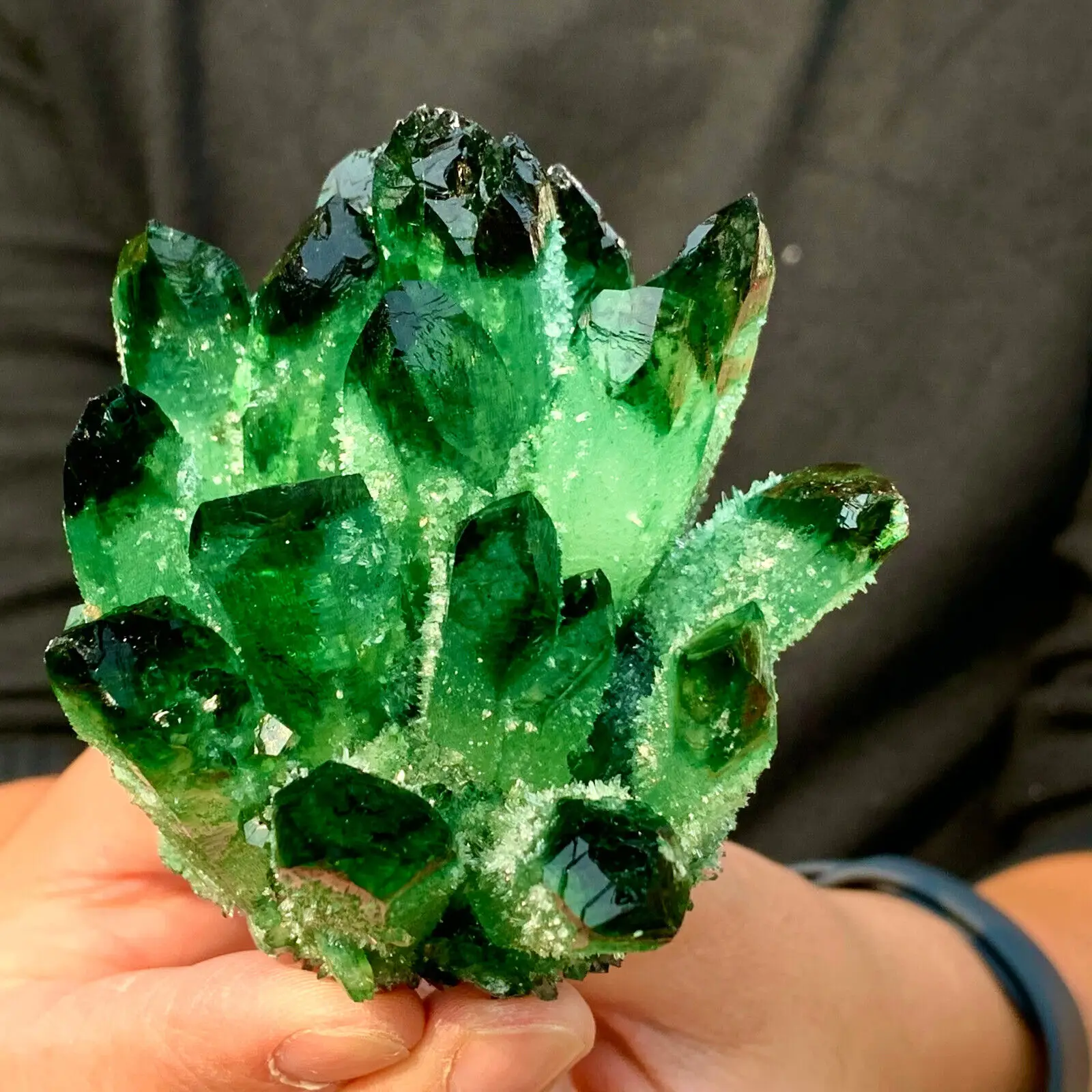 

New Green Phantom Crystal Cluster Ore Sample Healing