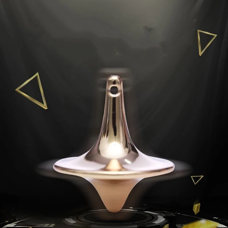 Classic Metal Gyro Great Performance Accurate Silver Spinning Top Hot Movie Totem Print Spinning Toys Top Exquisite Gifts spinning top toy battle top toy battle tops gyro toupie gyroscope toy