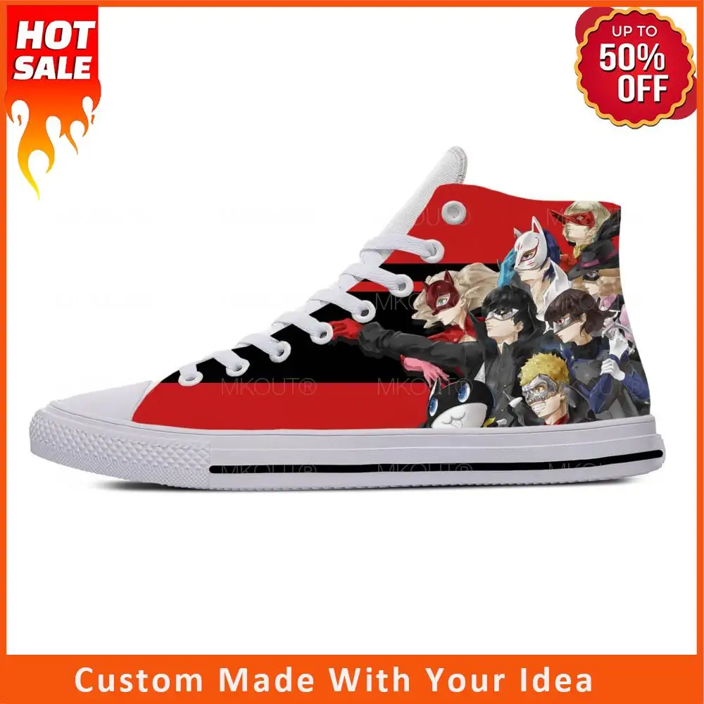 

Кроссовки унисекс из дышащей ткани с высоким верхом и 3D-принтом