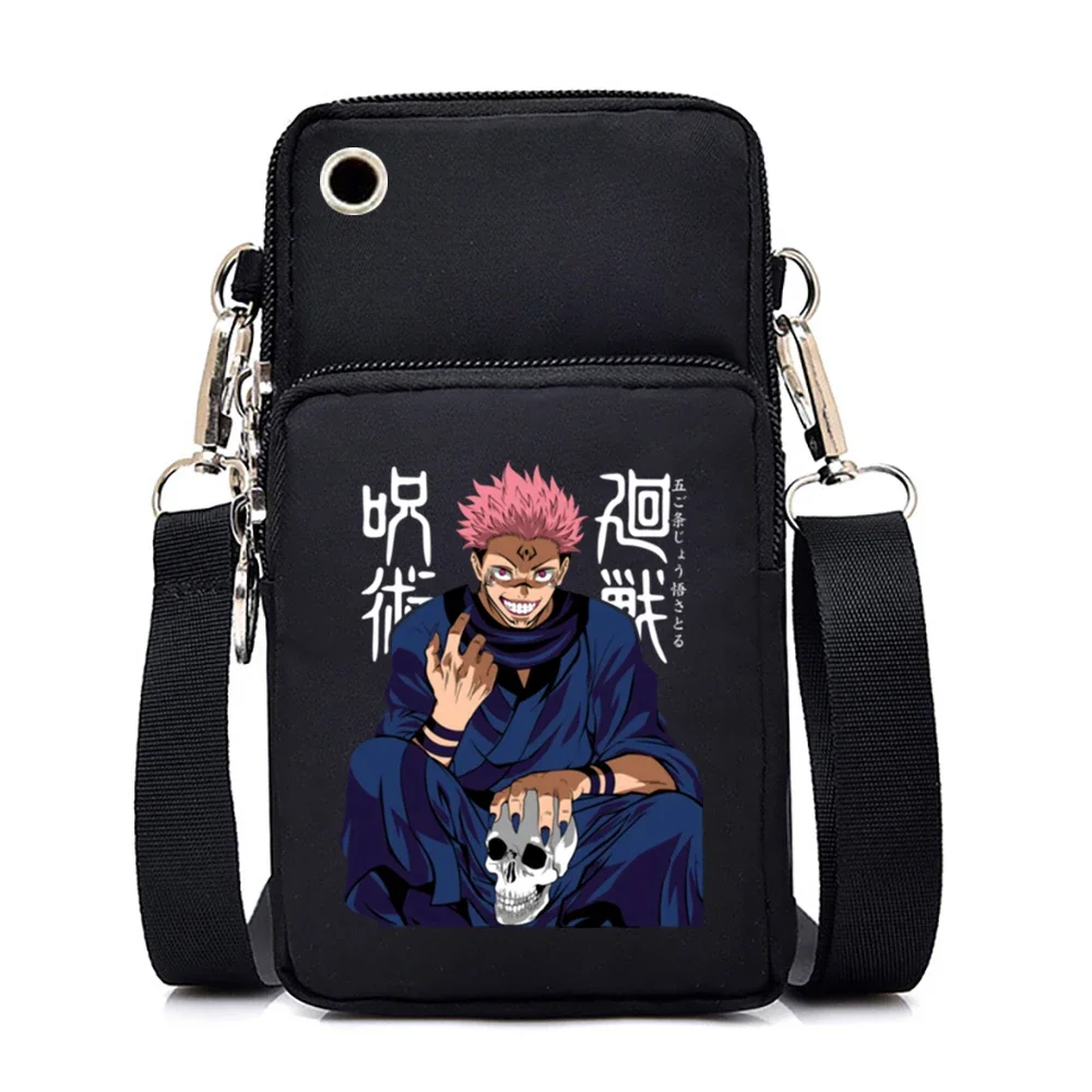 

Women's Shoulder Bag Trend Small Bag Mobile Phone Women Man's Messenger Bags Jujutsu Kaisen Anime Mini Nylon Crossbody Bags