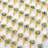 100pcs/Lot Factory Wholesale Hot Mix Colors Devil Eye Finger Ring Party Hot Gothic Oval Blue Red Green Eye Ball Jewelry 6