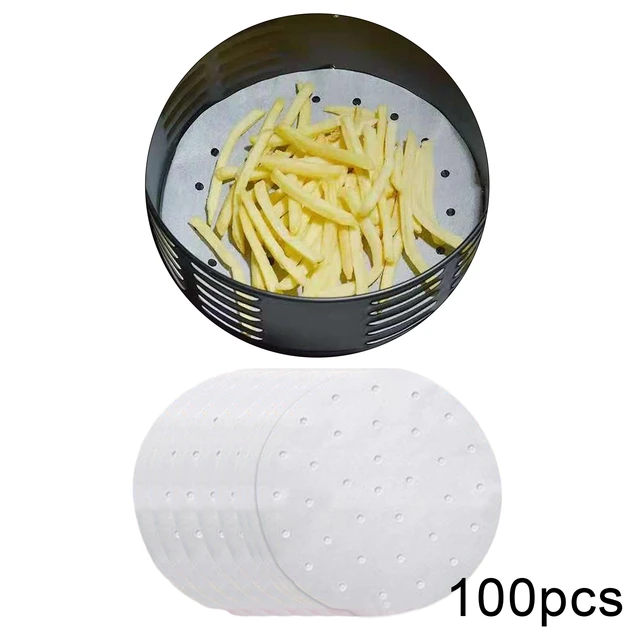 Air Fryer Parchment Lined,100 Piece Perforated Square Air Fryer