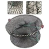 Foldable Portable Crab Cage - Spring-Assisted Fishing Net Trap Perfect For Crabs Shrimp And Bait Storage 5