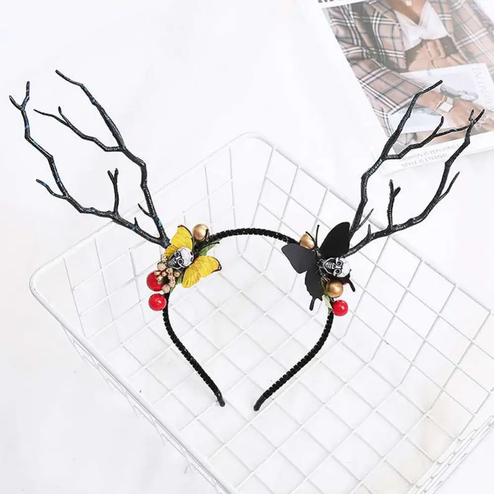 Christmas Headbands Santa Tree Elk Antlers Headband Kids Adult Headwear Reindeer Ornaments Christmas Decorations Party Cosplay