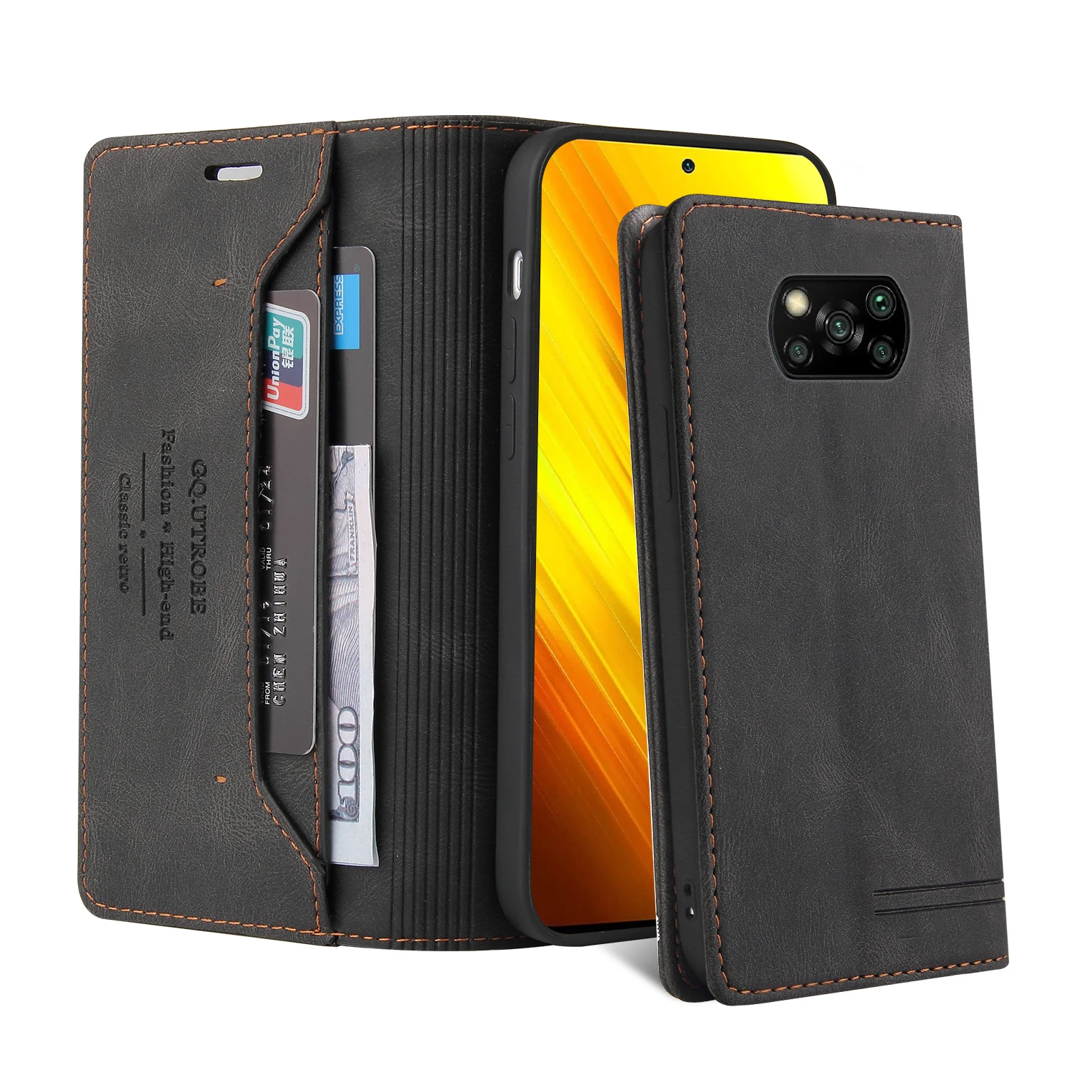 Premium Wallet RFID Blocking Magnetic Leather Flip Case Cover