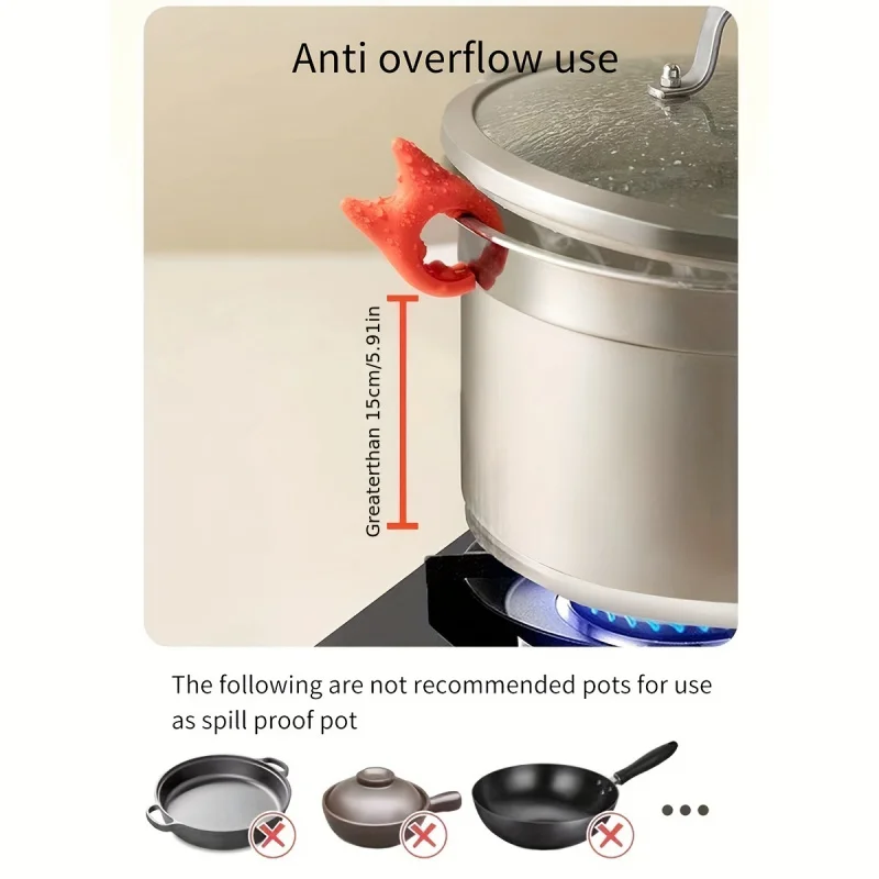 Kitchen Utensil Holder Kitchen Accessories Kitchen Organizer Pot Lid Rack Pot Lid Holder Kitchen Tool Silicone Kitchen Holder 1Pcs of Silicone Kitchenware Sets-Spill-Proof Spoon and Pot Lid Rack，Multi-Function Spatula Shelves Are Suitable for