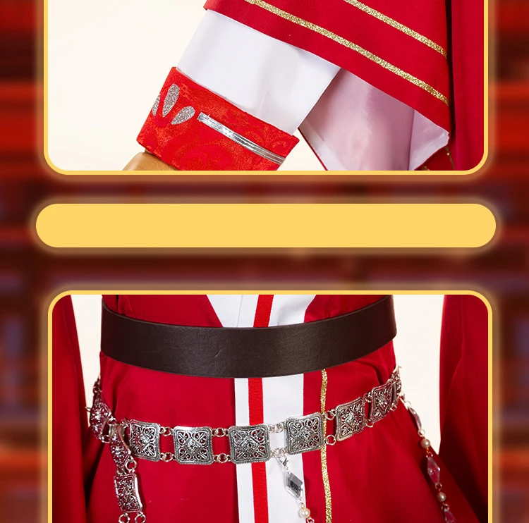 Tian Guan Ci Fu (Heaven Official's Blessing) Hua Cheng Cosplay Costume with Wig for Adults (Unofficial)