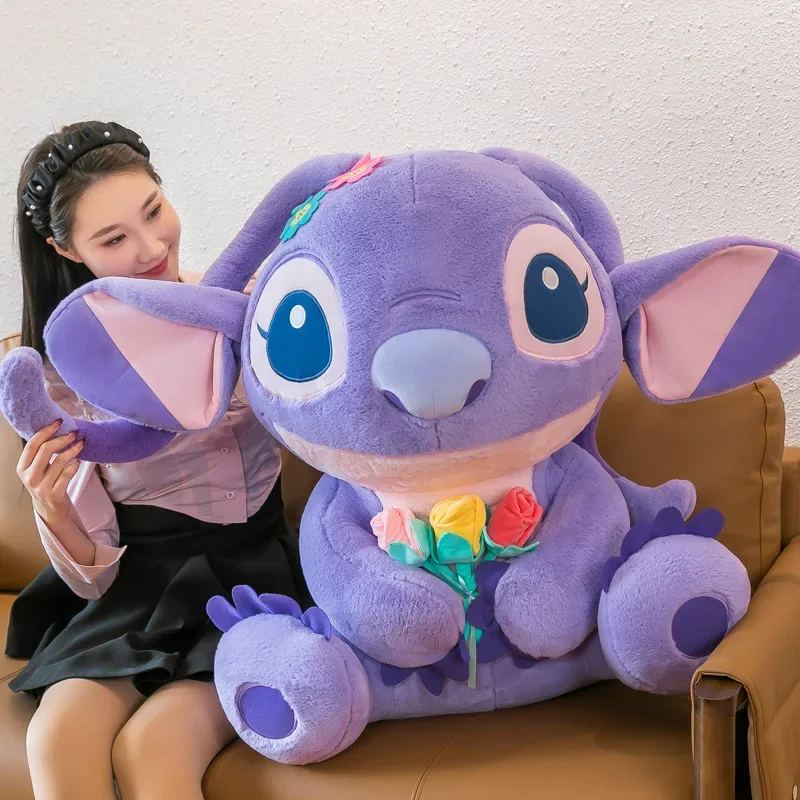 

[Funny] Disney Lilo & Stitch lovely Stitch cotton cloth doll stuffed plush toys Sofa Pillow House Decoration baby Christmas Gift