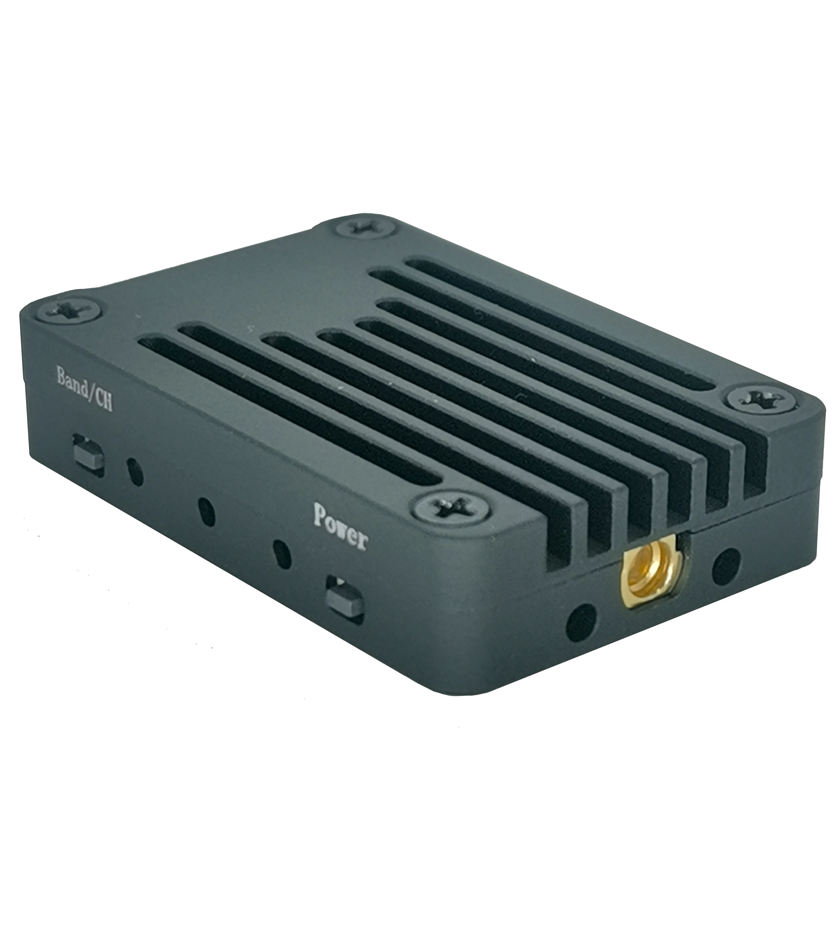 Côté du module Flyto VTX-F1 1.6W 72CH VTX longue portée pour drone FPV, montrant les connecteurs d'antenne.