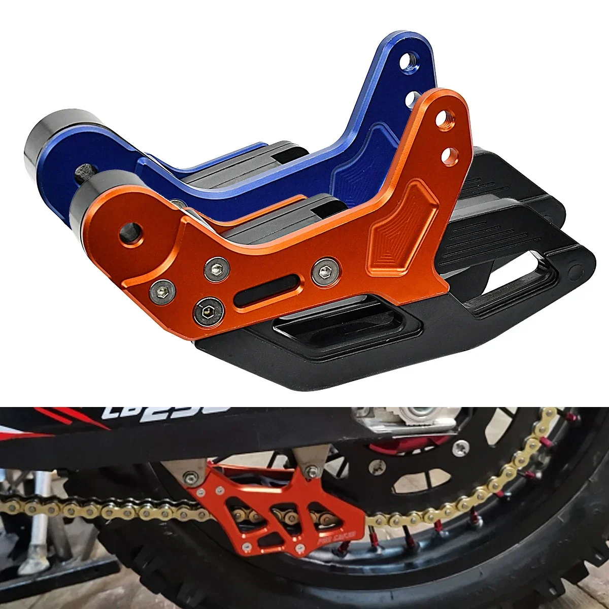 모토크로스 CNC 체인 가이드 커버 가드 보호대, KTM SX SX-F EXC..