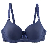 2025 nouveau soutien-gorge Sexy absorbant la sueur avec nœud solide lisse 34/75 36/80 38/85 40/90 42/95 44/100 ABC tasse sous-vêtements Pus Up Lingerie 5