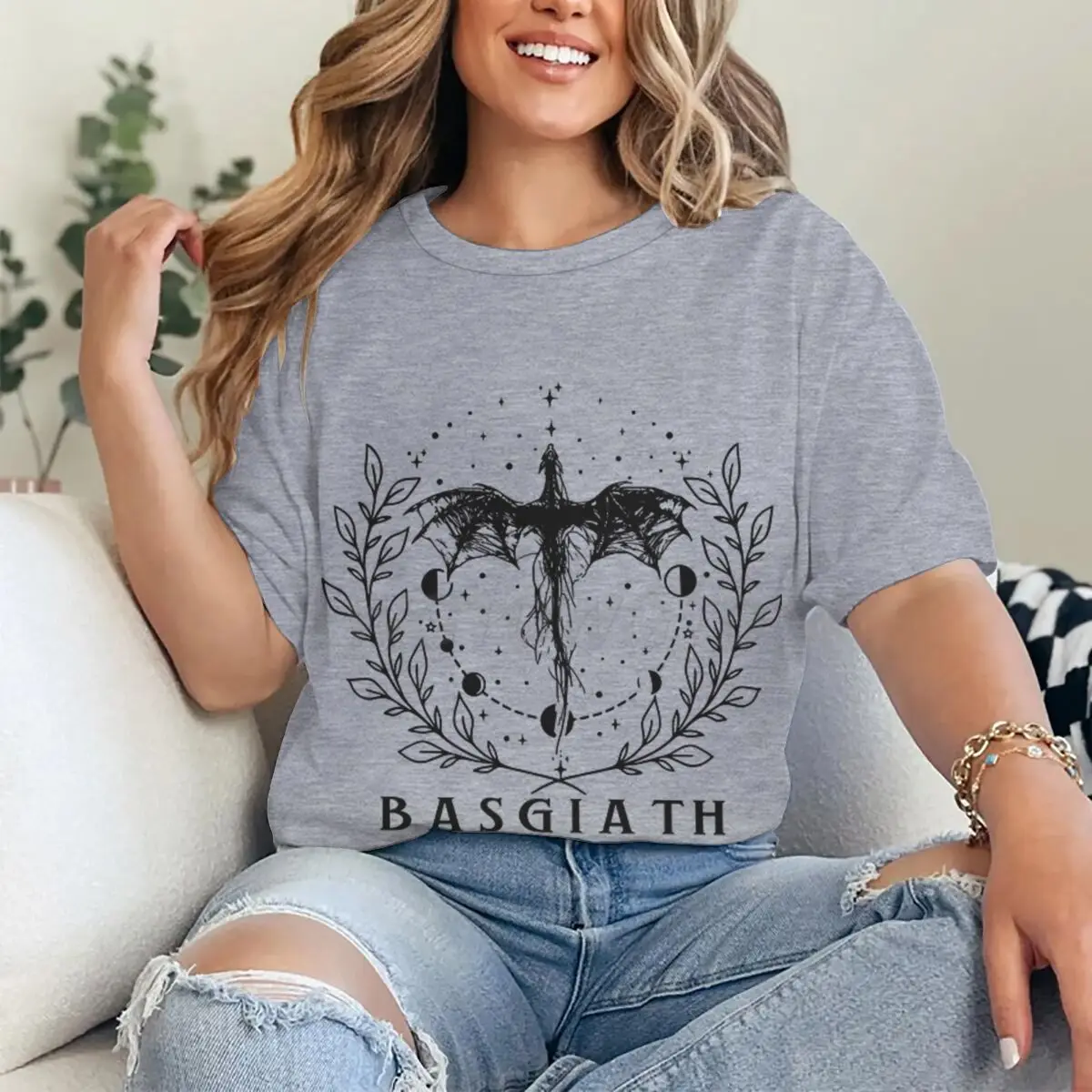 Basgiath War College 티셔츠 트렌디 드래곤 판타지 리더 Bookish Tshirt 세련된 여성 남성 그래픽 리딩 티셔츠