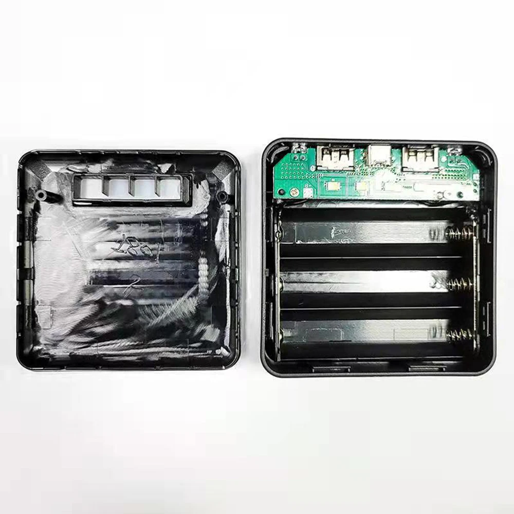 Custodia per batteria portatile 3PCS 18650 Indicatore di livello della batteria LED di alimentazione mobile fai-da-te Uscita 5V1A con scatola batteria per torcia elettrica - immagine 2