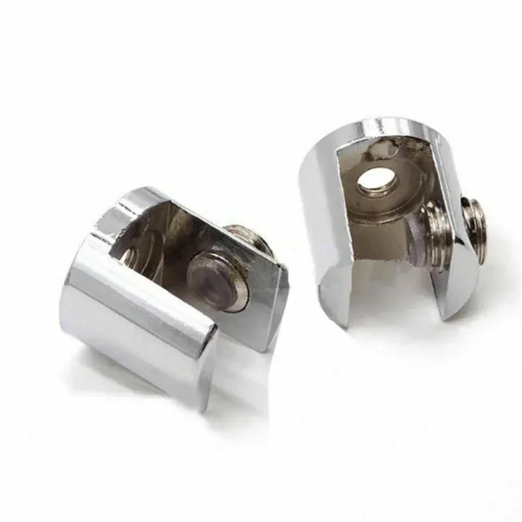 Glass Shelf Clamp Holder Glass Fasteners 10pcs Glass Clamp Bathroom Shelf Holder Support Clamps