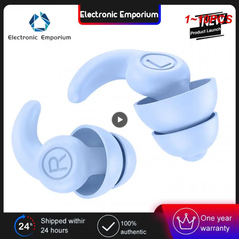 

1~10PCS Anti Noise Silicone Earplugs Waterproof Swimming Ear Plugs For Sleeping Diving Surf Soft Comfort Natation Swimming Ear