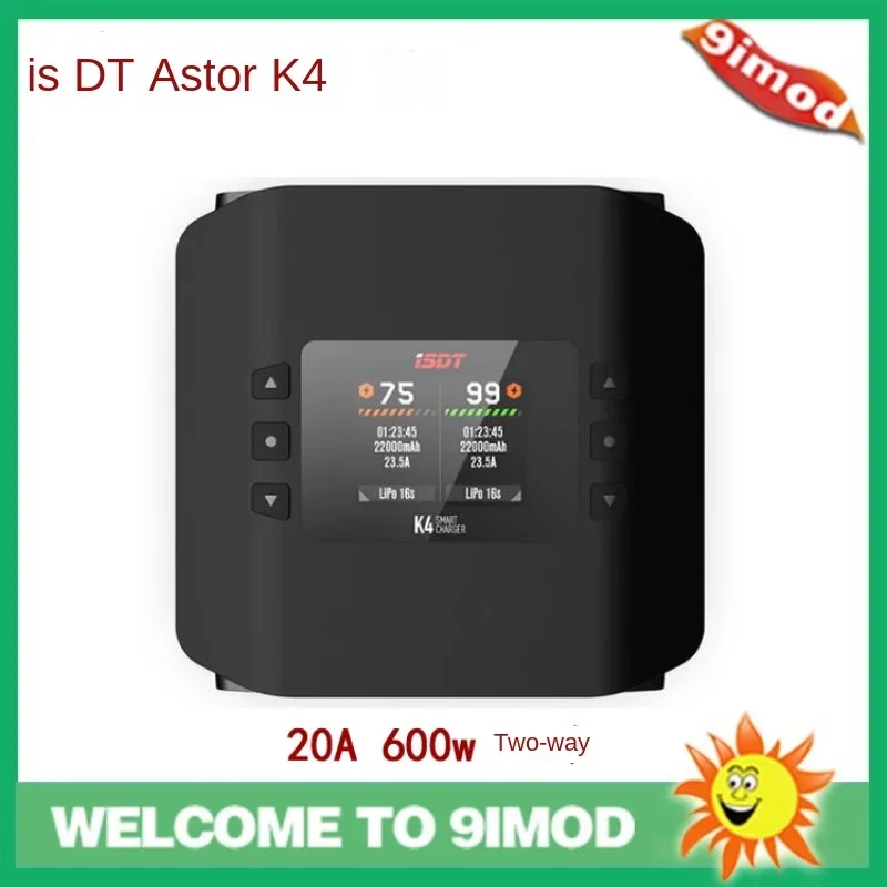 

ISDT K4 литиевая батарея 1 ~ 8S умное зарядное устройство 20A 600 Вт переменный/постоянный ток независимый режим двухканальный для зарядки аккумулятора Lipo Rc игрушка