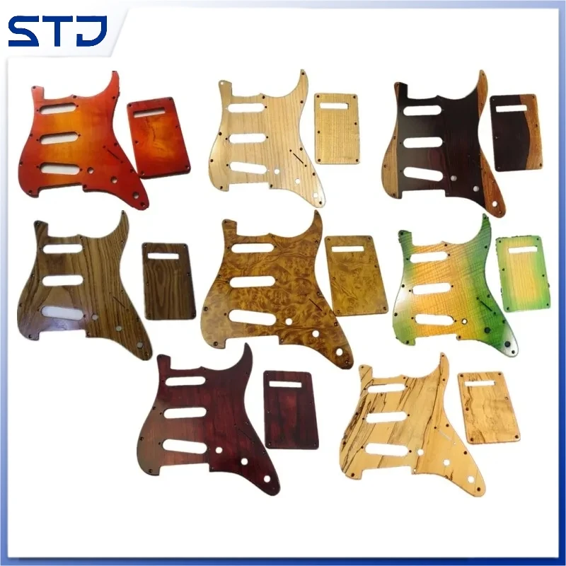 

Разные цвета SSS Pickguard & Backplate & Винты из цельной древесины для детали