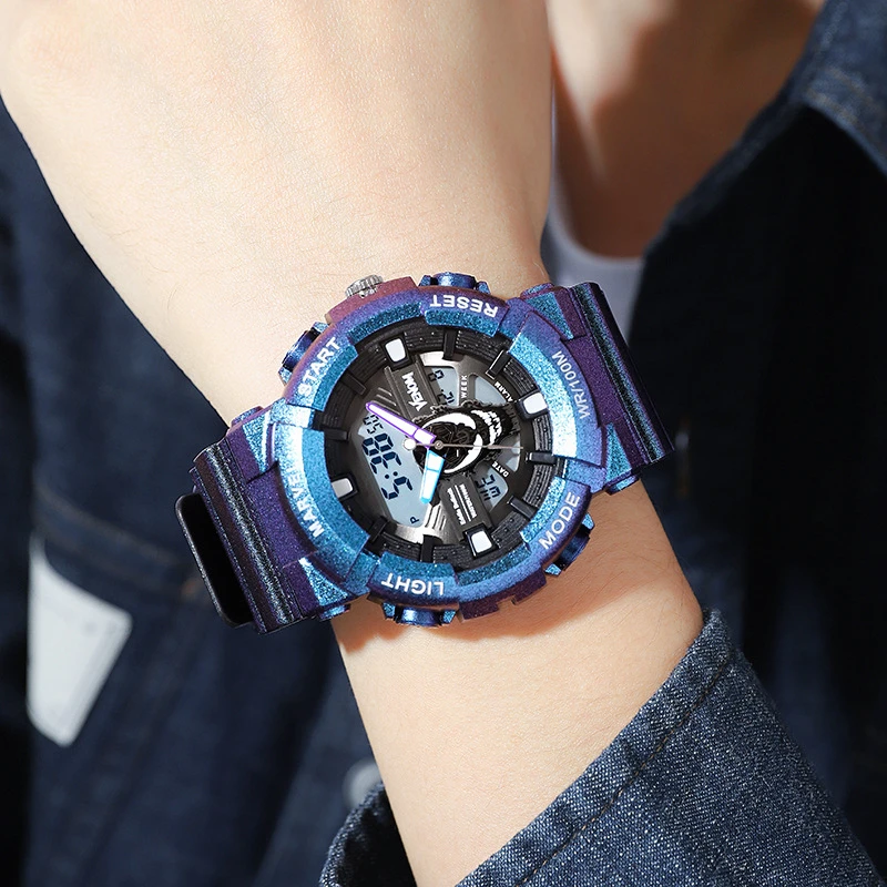 VENOM Man Sport Watch Multifunction Army Hand Clock Boy Digital Time Luminous Calendar Alarm Chime Student Wristwatch Male Reloj