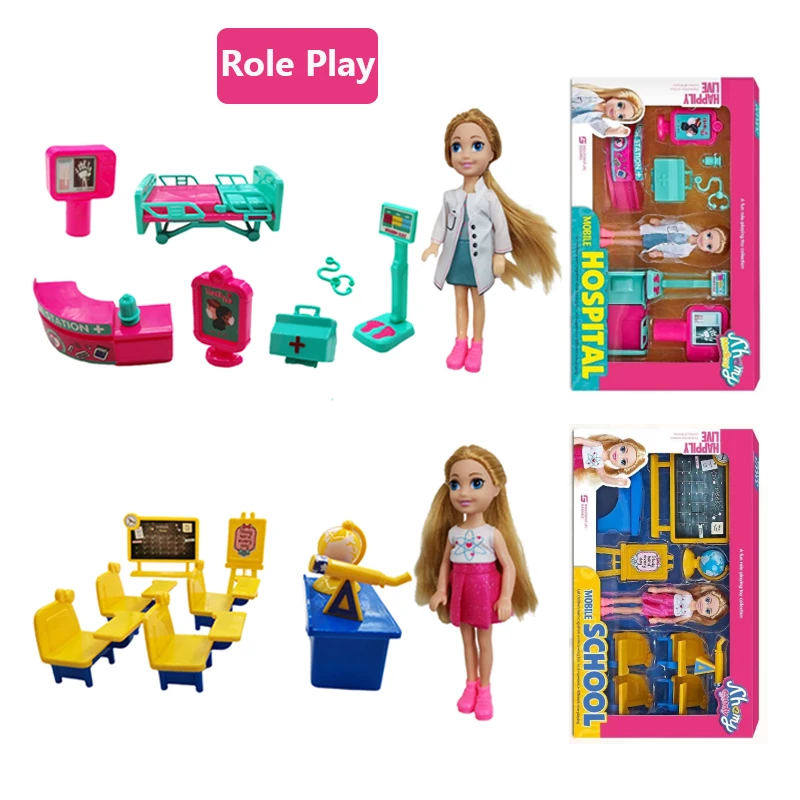 Cute Doll And Accessories Funny Role-Playing Toy