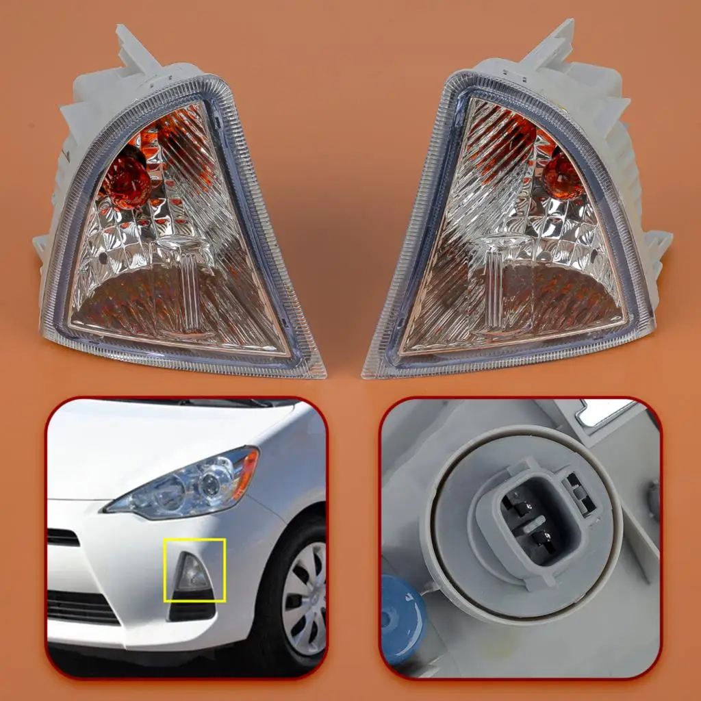 

1 пара, передние левые и правые Противотуманные фары для Toyota Prius C Угловые 81520 52040 81510 12 В