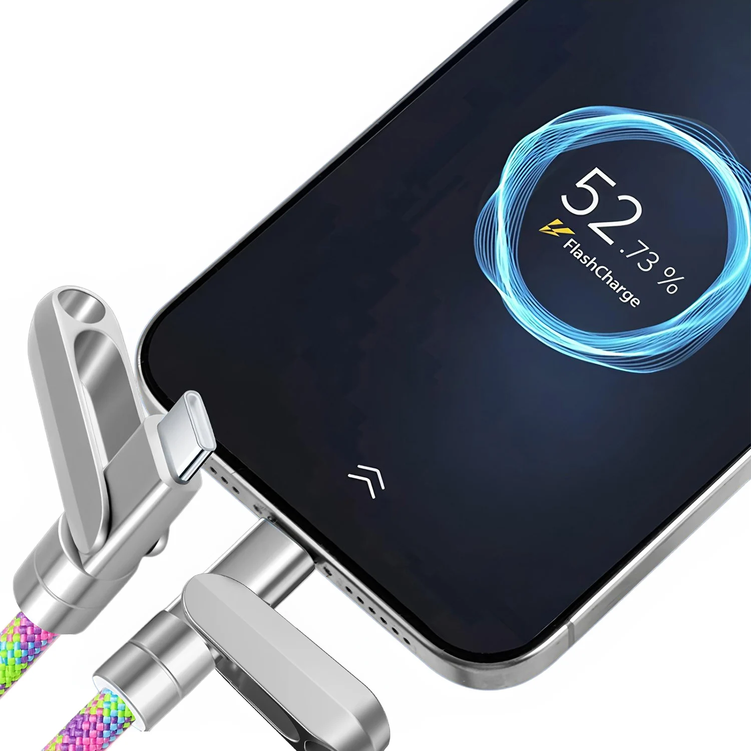 2-in-1 고속 충전 USB-C to Type-C 데이터 케이블, Type-C 폰 랜야드 및 충전 케이블 C to C 브레이드 넥/손목 스트랩에 적합